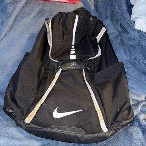Nike black and white backpack Nike quad zip system